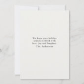 "写真付きの特別なクリスマスメッセージ" 招待状 (裏面)