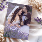 写真付きの結婚式のお礼カード