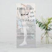 写真付きの結婚式招待状テンプレート 招待状 (スタンド正面)