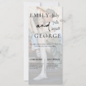 写真付きの結婚式招待状テンプレート 招待状 (正面)