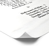 写真付きの結婚式着席表ボード ポスター (角)