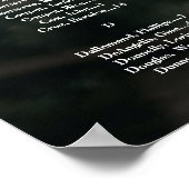 写真付きの結婚式着席表ボード ポスター (角)