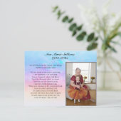 写真付きの美しい追悼詩 ポストカード (スタンド正面)