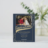 写真付きの野球のSave the Date セーブザデート (スタンド正面)