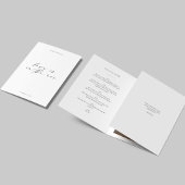 写真付きの3つ折りSave the Date招待状 三つ折り招待状