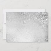 写真付きの65周年サプライズ - シルバー 招待状 (裏面)