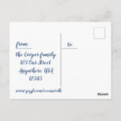 写真付きイースターポストカード ポストカード (裏面)