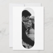 写真付きエレガントな結婚式招待状 招待状 (裏面)