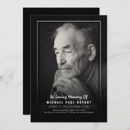 写真付きエレガントの葬儀プログラム プログラム