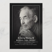 写真付きエレガントの葬儀プログラム プログラム (正面)