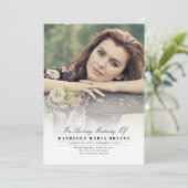 写真付きエレガントの葬儀プログラム プログラム (スタンド正面)