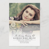 写真付きエレガントの葬儀プログラム プログラム (正面)