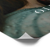 写真付きエンゲージメントパーティーウェルカムサインポスター ポスター (角)