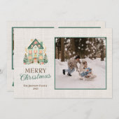 写真付きオリジナルクリスマスカード シーズンカード (正面/裏面)
