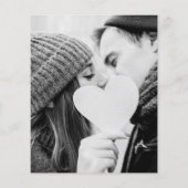 写真付きオリーブグリーン手書き風結婚式招待状 (裏面)