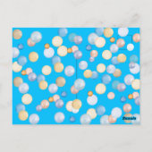 写真付きオーダーメイドの1歳誕生日メッセージ ポストカード (裏面)