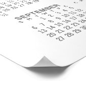 写真付きカレンダー - 1年分 ポスター (角)