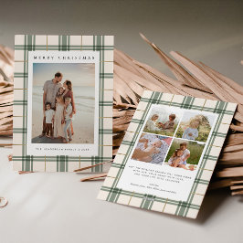 写真付きクリスマスカードのプレイド シーズンカード