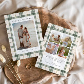 写真付きクリスマスカードのプレイド シーズンカード