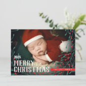 写真付きクリスマスカーパーソナライズされたド シーズンカード (スタンド正面)