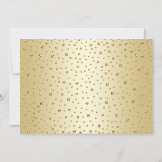 写真付きゴールド50周年結婚記念日 招待状 (裏面)