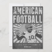 写真付きサッカーバースデー招待状 招待状 (裏面)