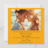 🌻写真付きサニー花びら&緋色開花 セーブザデート (裏面)