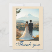 写真付きジャポネスク調和と富士山 サンキューカード (正面)