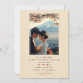 写真付きジャポネスク調和と富士山 セーブザデート (裏面)