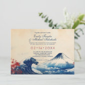 写真付きジャポネスク調和と富士山 招待状 (スタンド正面)