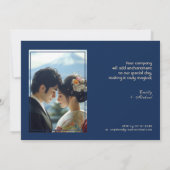 写真付きジャポネスク調和と富士山 招待状 (裏面)