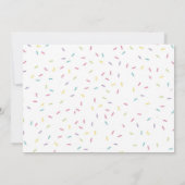 写真付きスクープ誕生日招待状 招待状 (裏面)