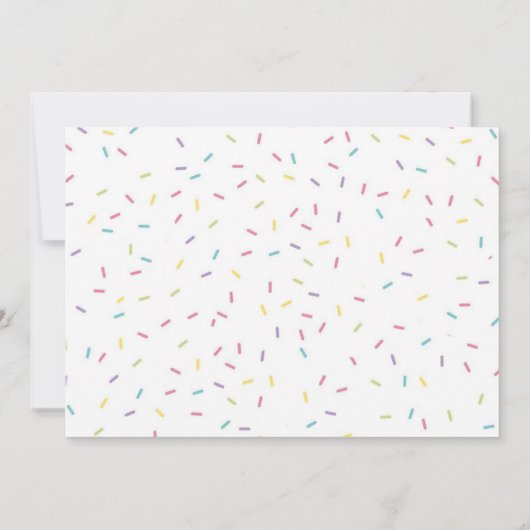 写真付きスクープ誕生日招待状 招待状 (裏面)