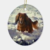 写真付きダシュントのクリスマスオーナメント セラミックオーナメント (左)