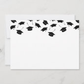 写真付きダブル卒業パーティー招待状 招待状 (裏面)