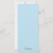 写真付きチケット招待状（青）- 劇・映画 招待状 (裏面)