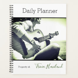 写真付きデイリー planner 女性ギタリスト HAMbWG プランナー手帳