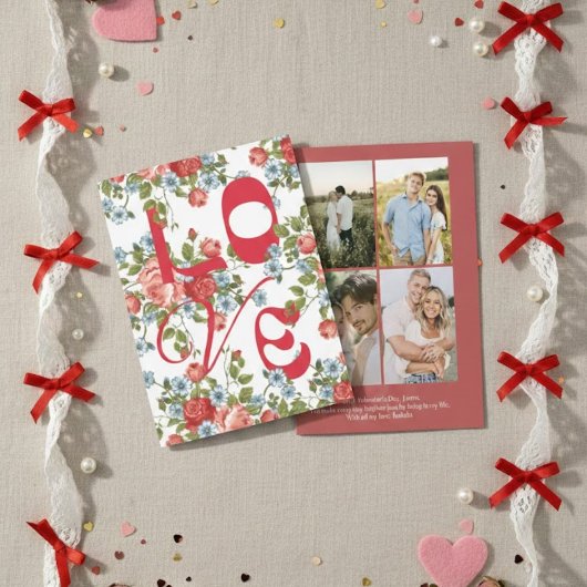 写真付きバレンタインデーカード | ロマンチック シーズンカード