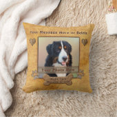 写真付きパーソナライズされたの装飾的な犬用枕 クッション (ブランケット)