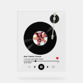 写真付きビニールレコード |友最高の人は家族 アクリルサイン (正面)