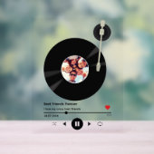 写真付きビニールレコード |友最高の人は家族 アクリルサイン (ニュートラル)