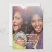 写真付きブライズメイドパーティー招待状 招待状 (裏面)