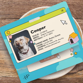 写真付きブルードッグIDカード バッジ