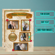 写真付きホリデーレター - 松の枝