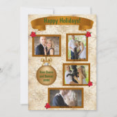 写真付きホリデーレター - 松の枝 シーズンカード (正面)