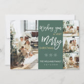 写真付きミニマルなクリスマスカード 招待状 (正面)