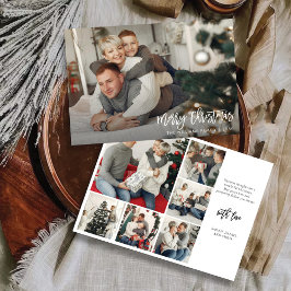 写真付きミニマルなクリスマスカード 招待状