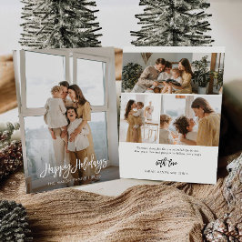 写真付きミニマルなクリスマスカード 招待状