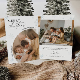 写真付きミニマルなクリスマスカード 招待状