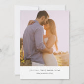 写真付きメキシコフィエスタテーマの結婚式予告カード 招待状 (裏面)